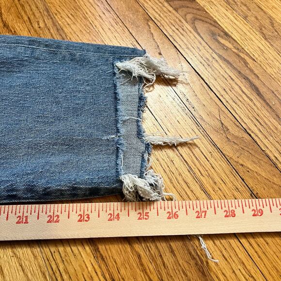 MADEWELL Jeans Womens 32 High Rise Classic Straight Denim Blue Pants - Picture 9 of 10